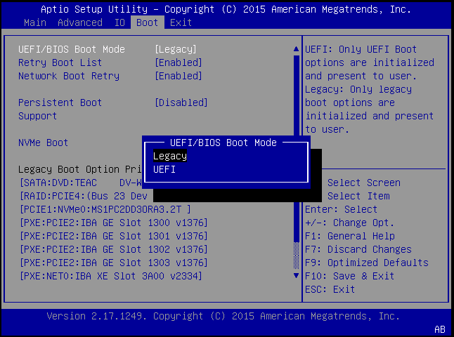 Cara Merubah Firmware Mode UEFI/UEFI+legacy